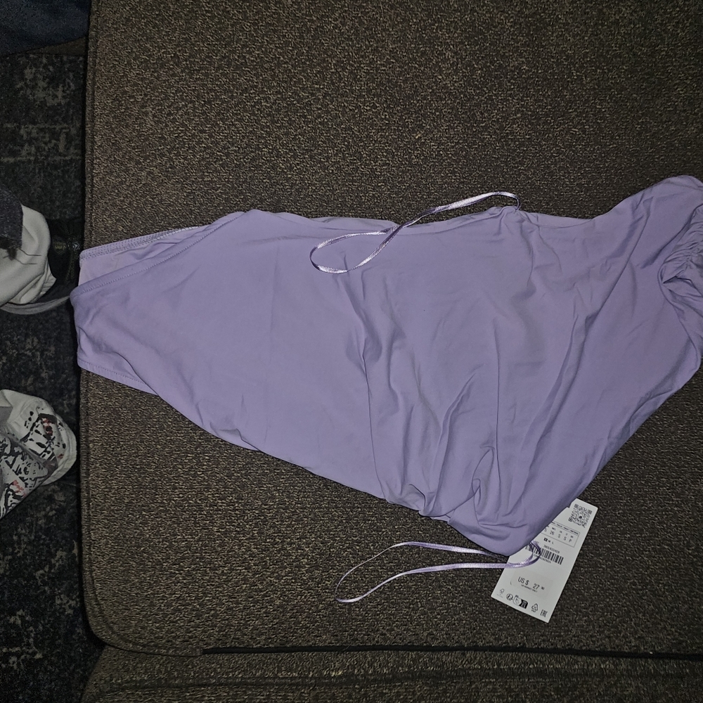 Purple zara brand new body suit sizes